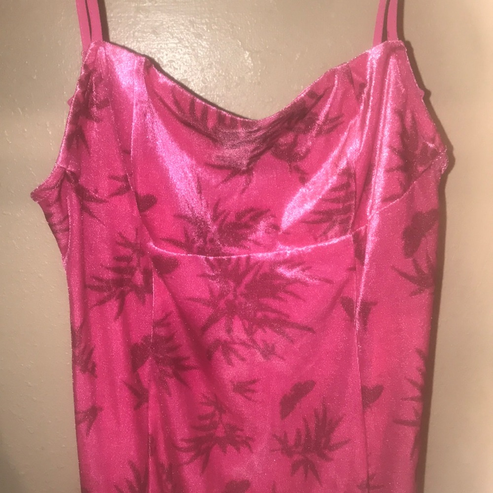 Brand new Urban Outfitters velvet pink/rose dress